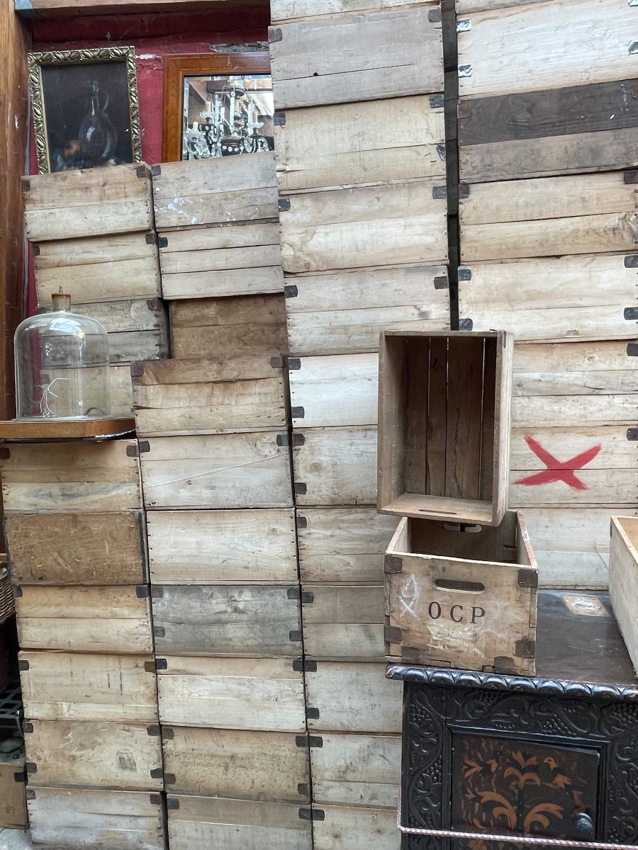 Large Batch Of Poplar Crates, Ocp (central Pharmaceutical Office)-photo-2