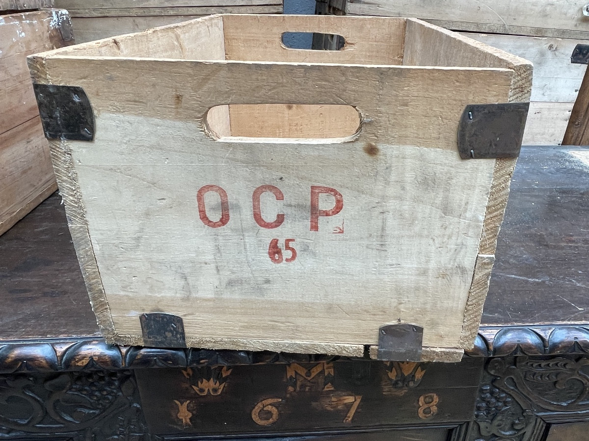 Large Batch Of Poplar Crates, Ocp (central Pharmaceutical Office)-photo-3