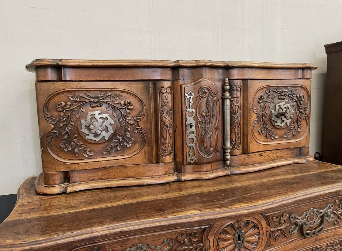 Glissant Provençal en Noyer Époque Louis XV-photo-2