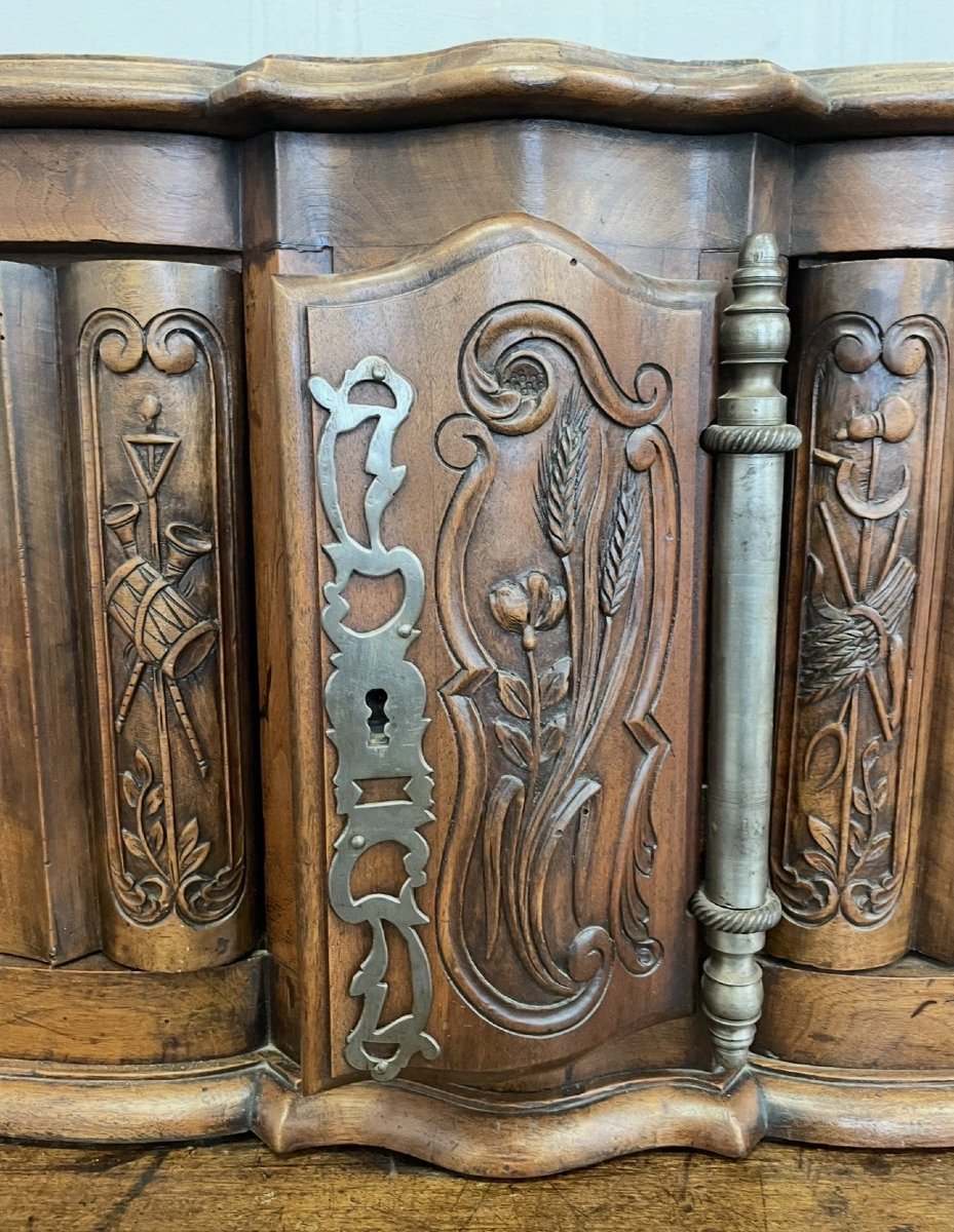 Glissant Provençal en Noyer Époque Louis XV-photo-3