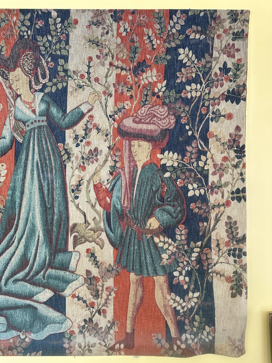 Tapisserie d'Aubusson "Le Baillé des Roses" - Robert Four-photo-3