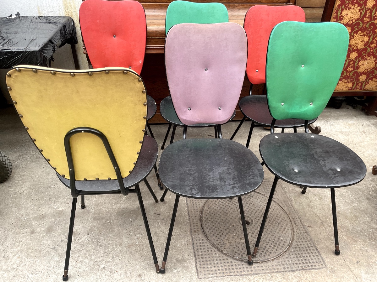 CHAISES 1950. SERIE. DE. 6-photo-2