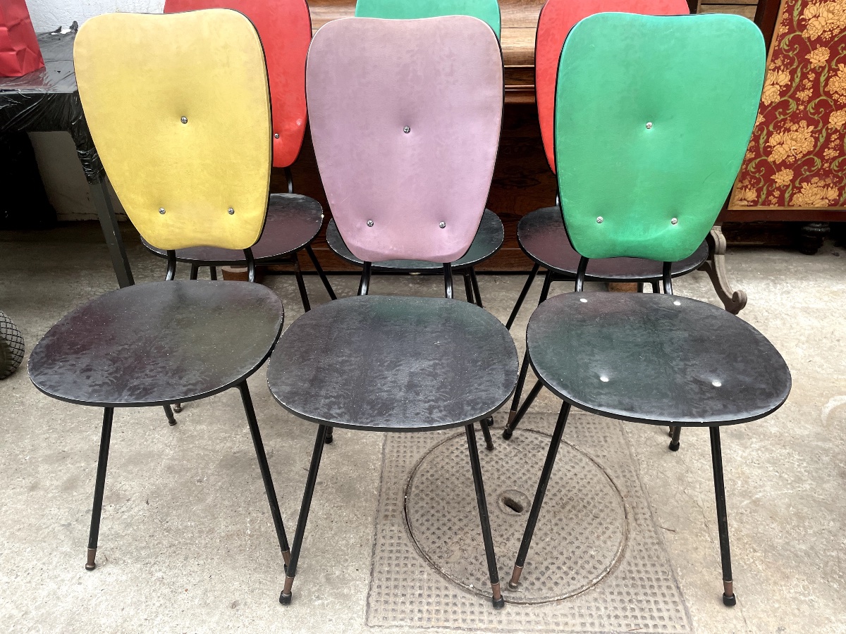 CHAISES 1950. SERIE. DE. 6