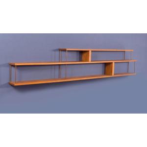 Large Wall Shelf In Cherry - Design, Circa 1960