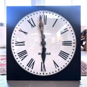 Grande Horloge Murale Industrielle "Mathias"