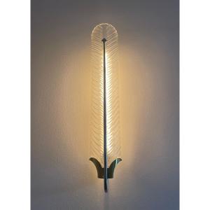 Applique Murale Vintage – Design "Plume" / Art Déco