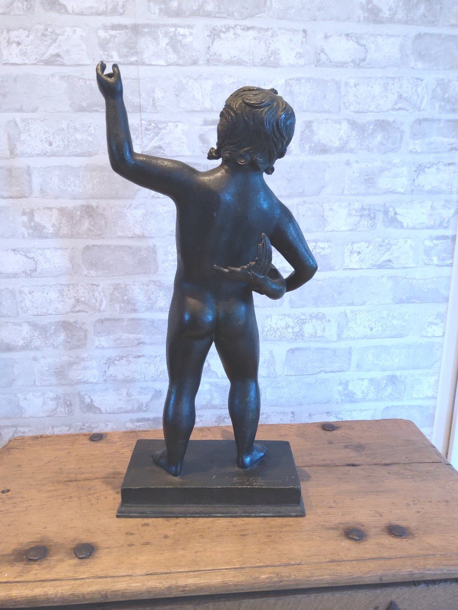 Bronze Bacchus By G Sommer Napoli Italy -photo-3