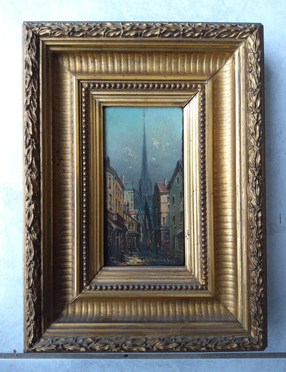 Huile Sur Panneau Rouen