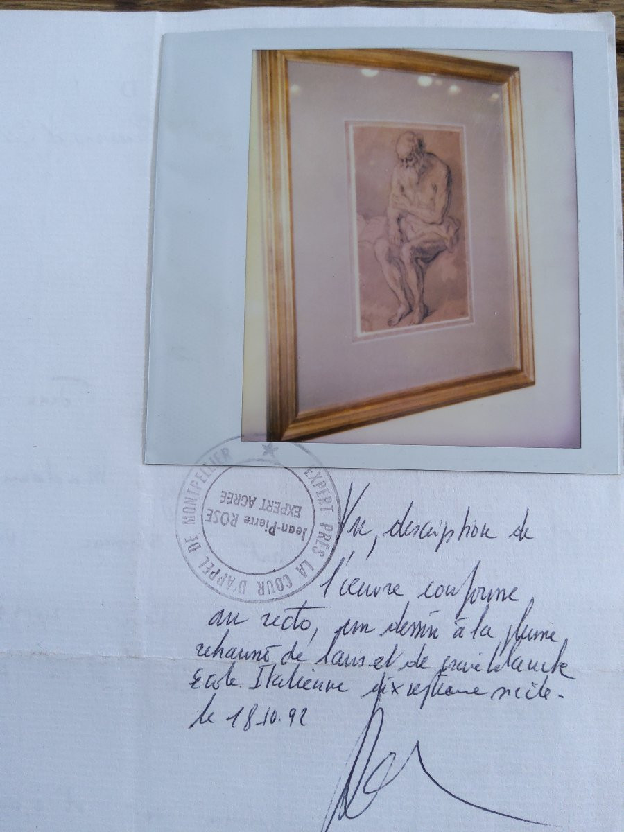 17th Century Italian Drawing -photo-1