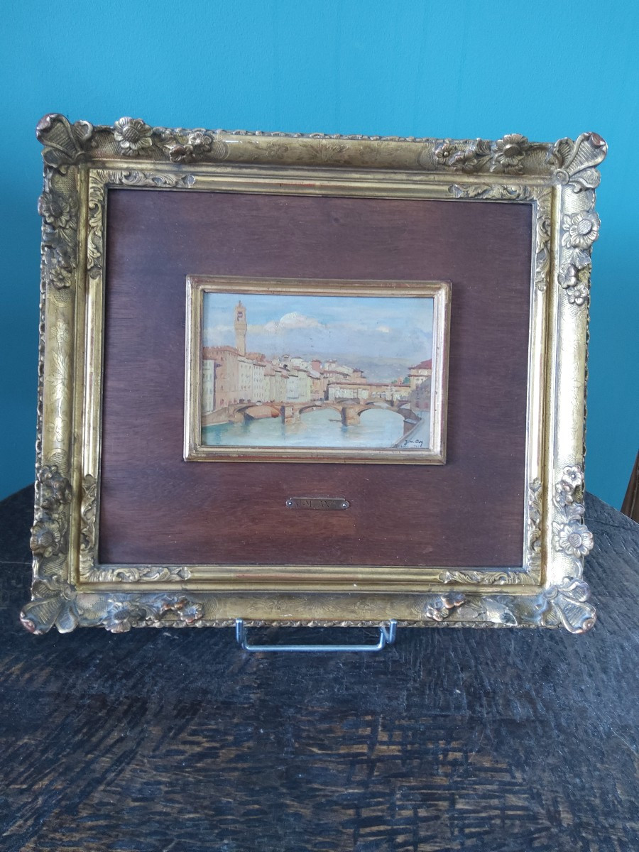 Oil On Panel By Jm Avy Florence 