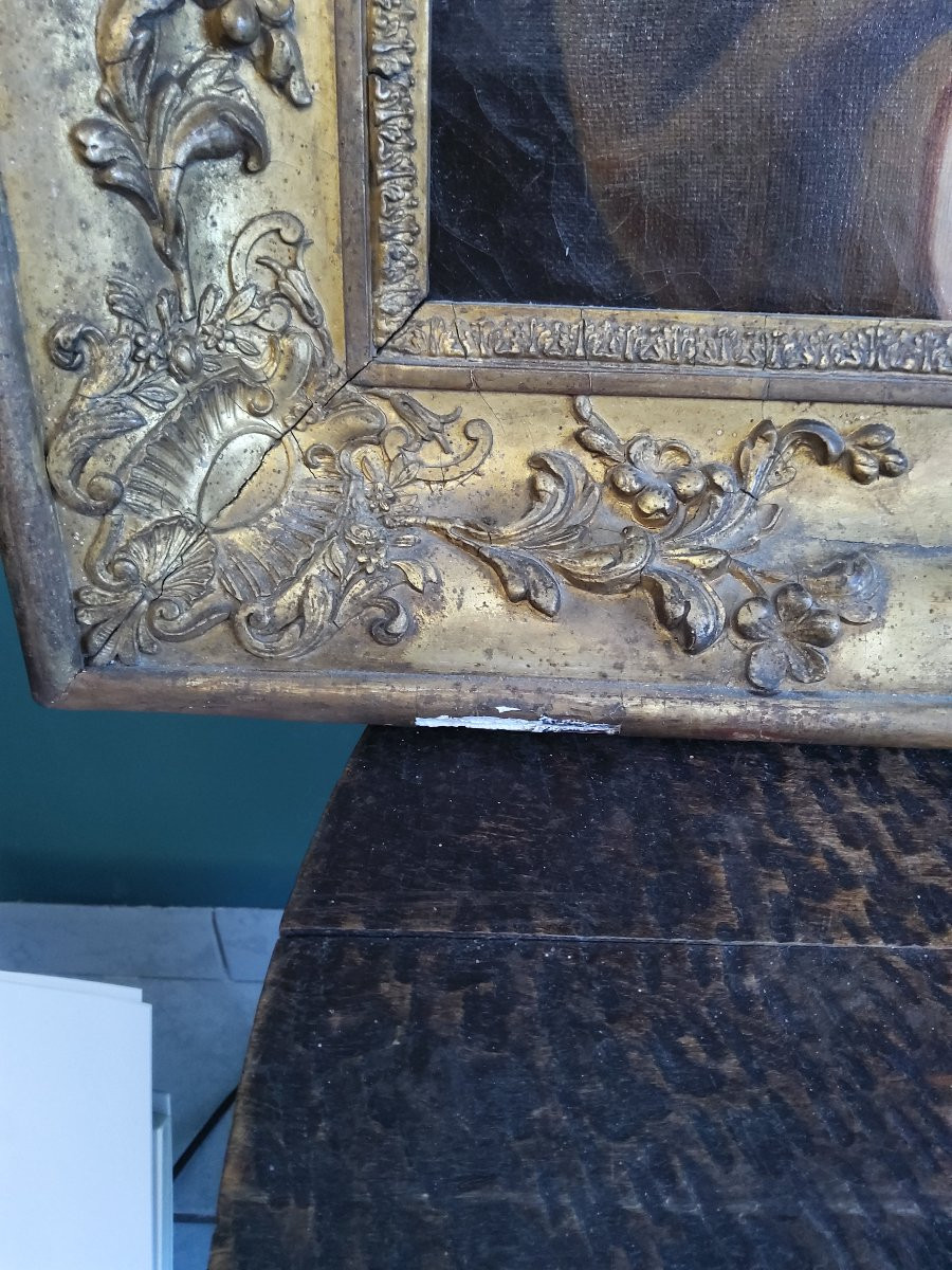 Portrait jeune fille huile sur toile -photo-4