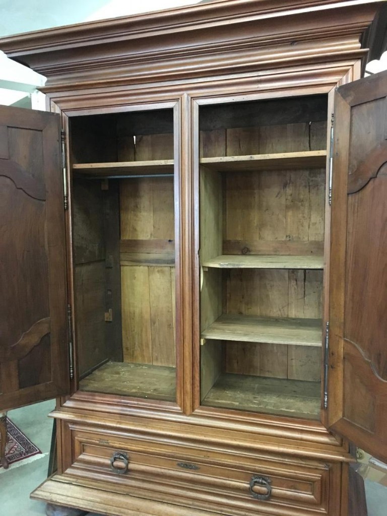 Armoire D époque Louis XIV En Noyer-photo-2