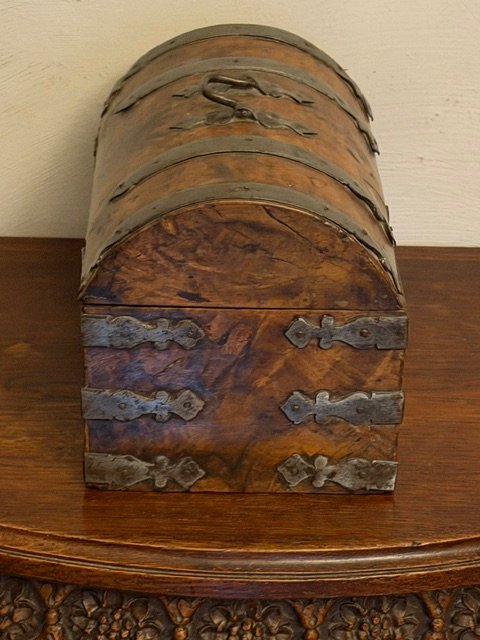 Coffret de voyage en placage de noyer LXIV-photo-1