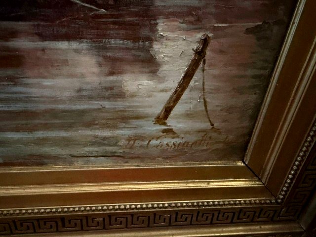 Venise, voiliers dans la lagune, au fond Santa Maria Del Salute Horacio CASSINELLI -photo-3