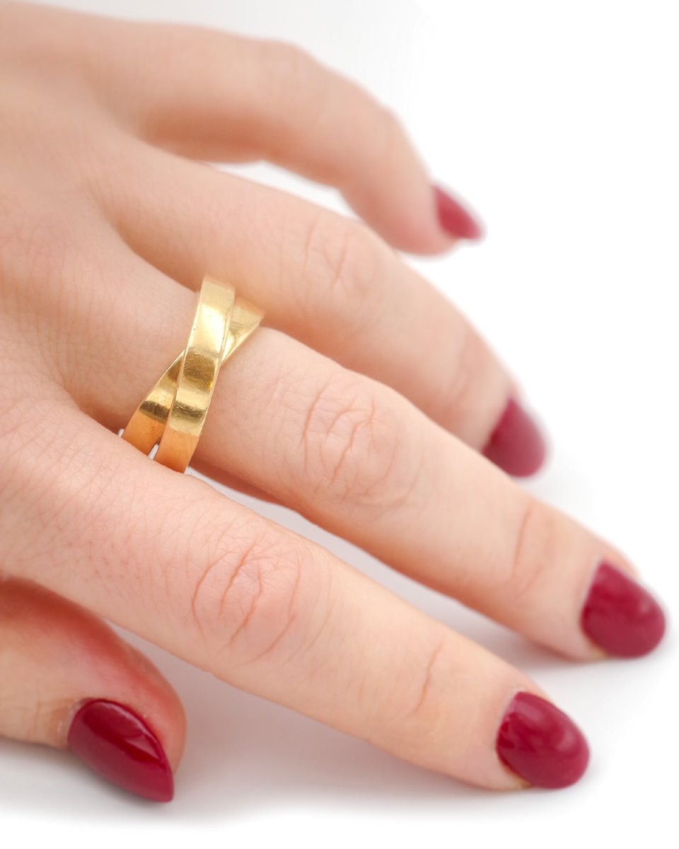 Cartier Nouvelle Vague Ring In 18k Gold, New Ware Ring By Cartier, Certificate-photo-5