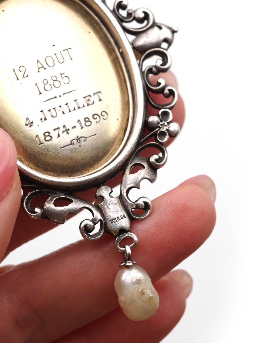 Neo-renaissance Jules Wiese Pendant With Hercules And Nemean Lion, Archaeological Revival Jewel-photo-4