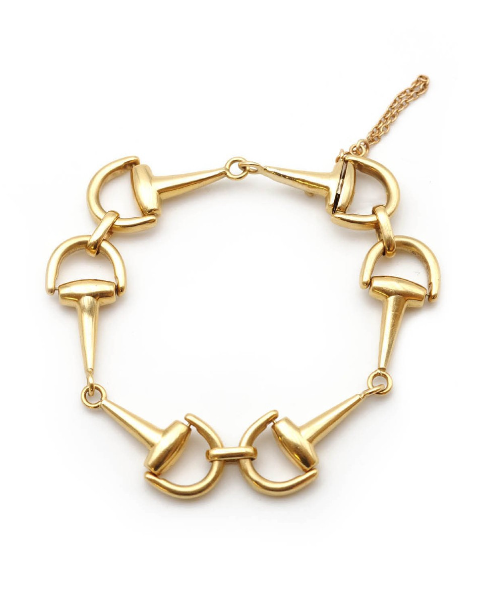 Vintage Horsebit Bracelet In 18k Gold