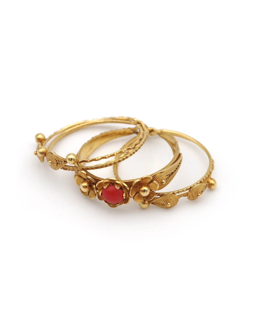 Filigree Secret Puzzle Ring In 18 Karat Gold Filigree Flower Puzzle Ring -photo-4