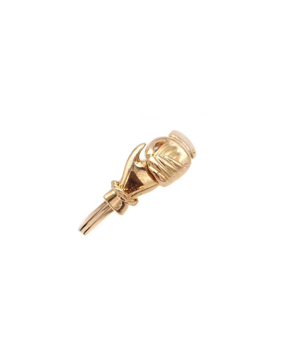Bague Fede promesse en or 18k, bague de foi -photo-1
