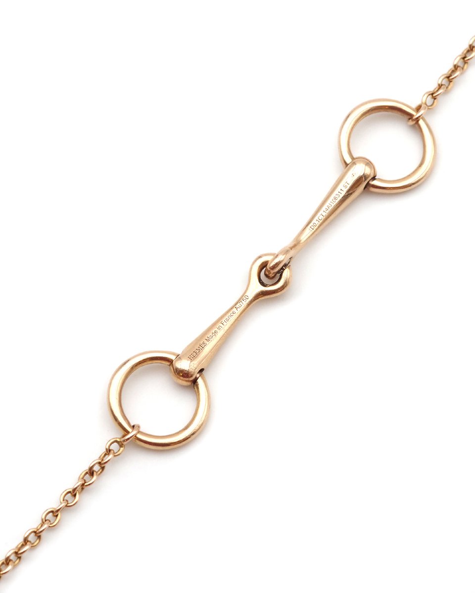 Hermès Filet d'Or Bracelet In 18 Karat Rose Gold, Diamond -photo-4