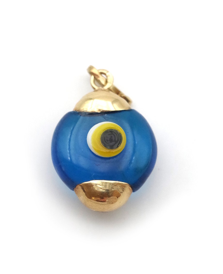 Pendentif porte-bonheur Nazar en or 14 karats