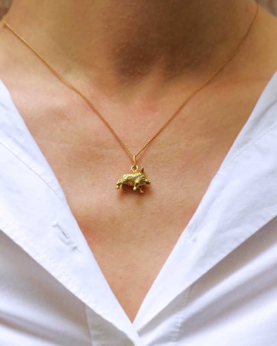 Charm pendentif sanglier en or 18 karats, Mellerio dits Meller -photo-2