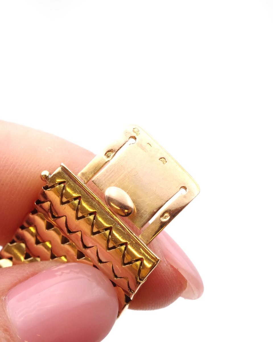 French Retro Convertible Bow Brooch Bracelet Ruby Diamonds In 18k Gold, 1940s Vintage Jewelry -photo-6