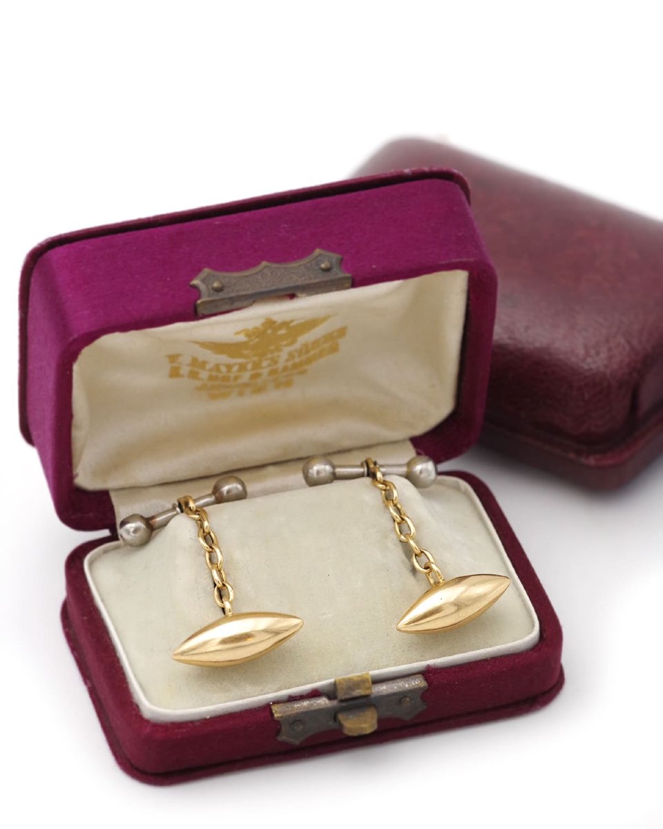 Boutons de manchette en or 14 karats, bijou homme-photo-3