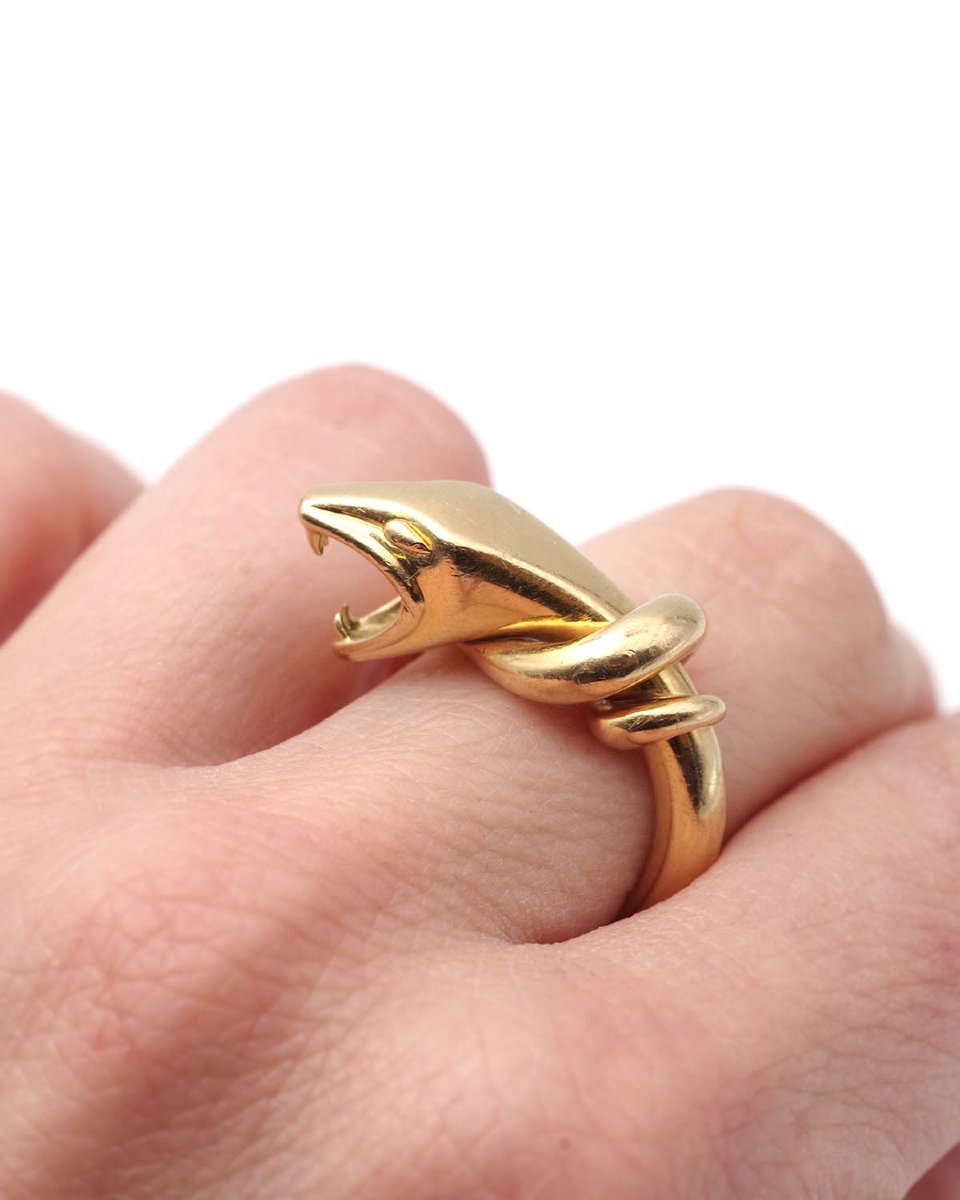 Bague Trouble Boucheron serpent en or 18 karats-photo-4