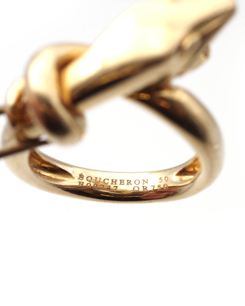 Bague Trouble Boucheron serpent en or 18 karats-photo-4