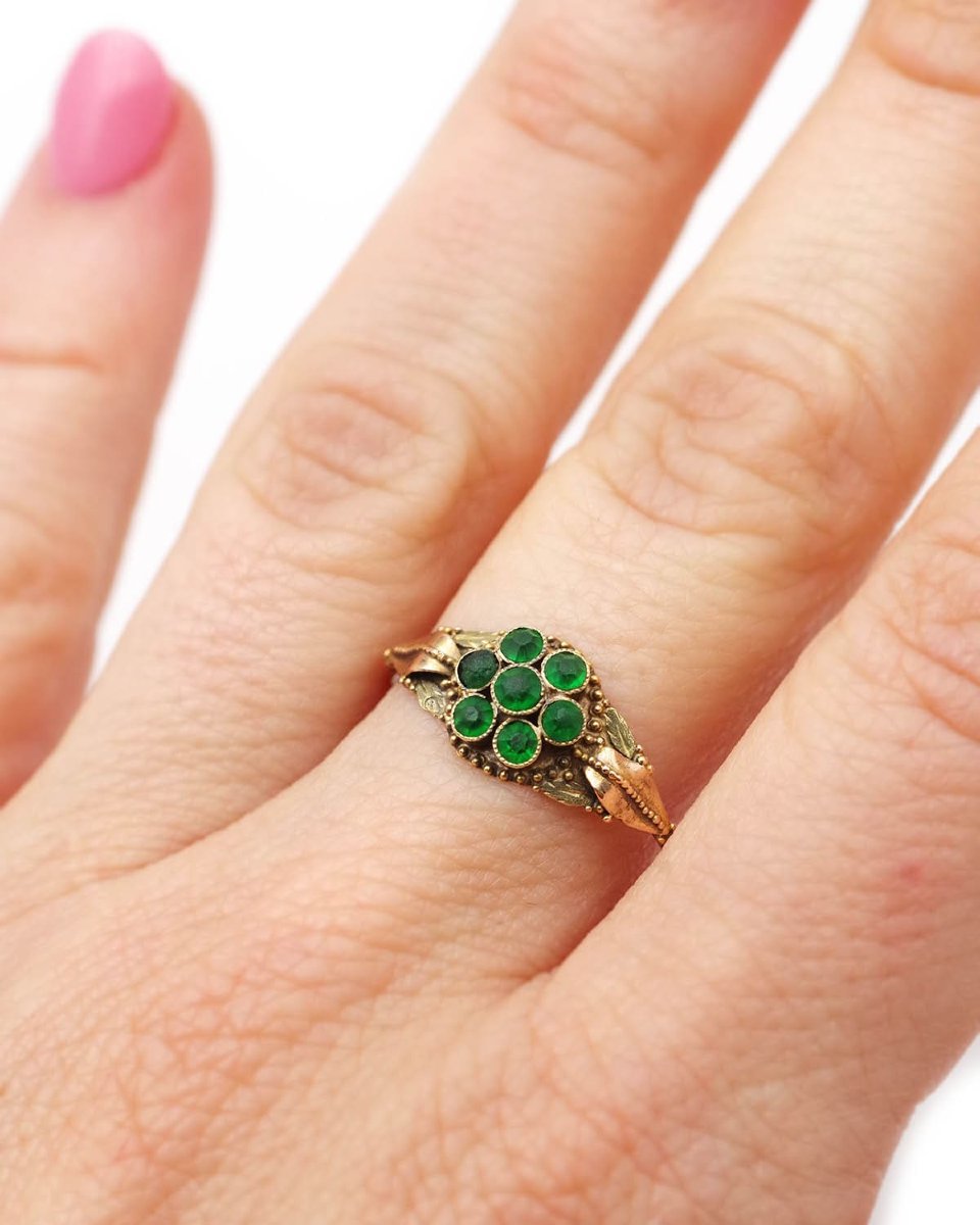 Bague régionale "à la française" en or 18 karats, Normandie-photo-2