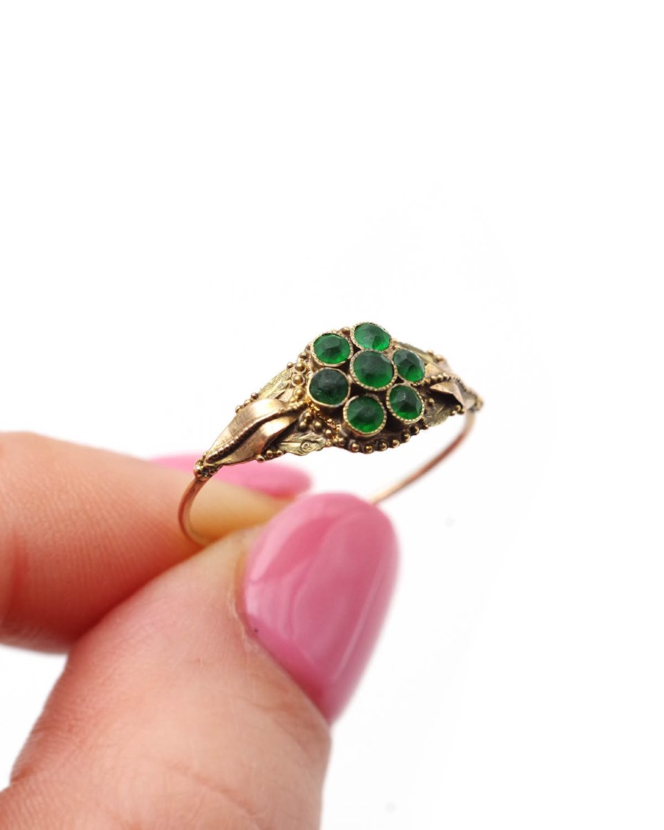 Bague régionale "à la française" en or 18 karats, Normandie-photo-1