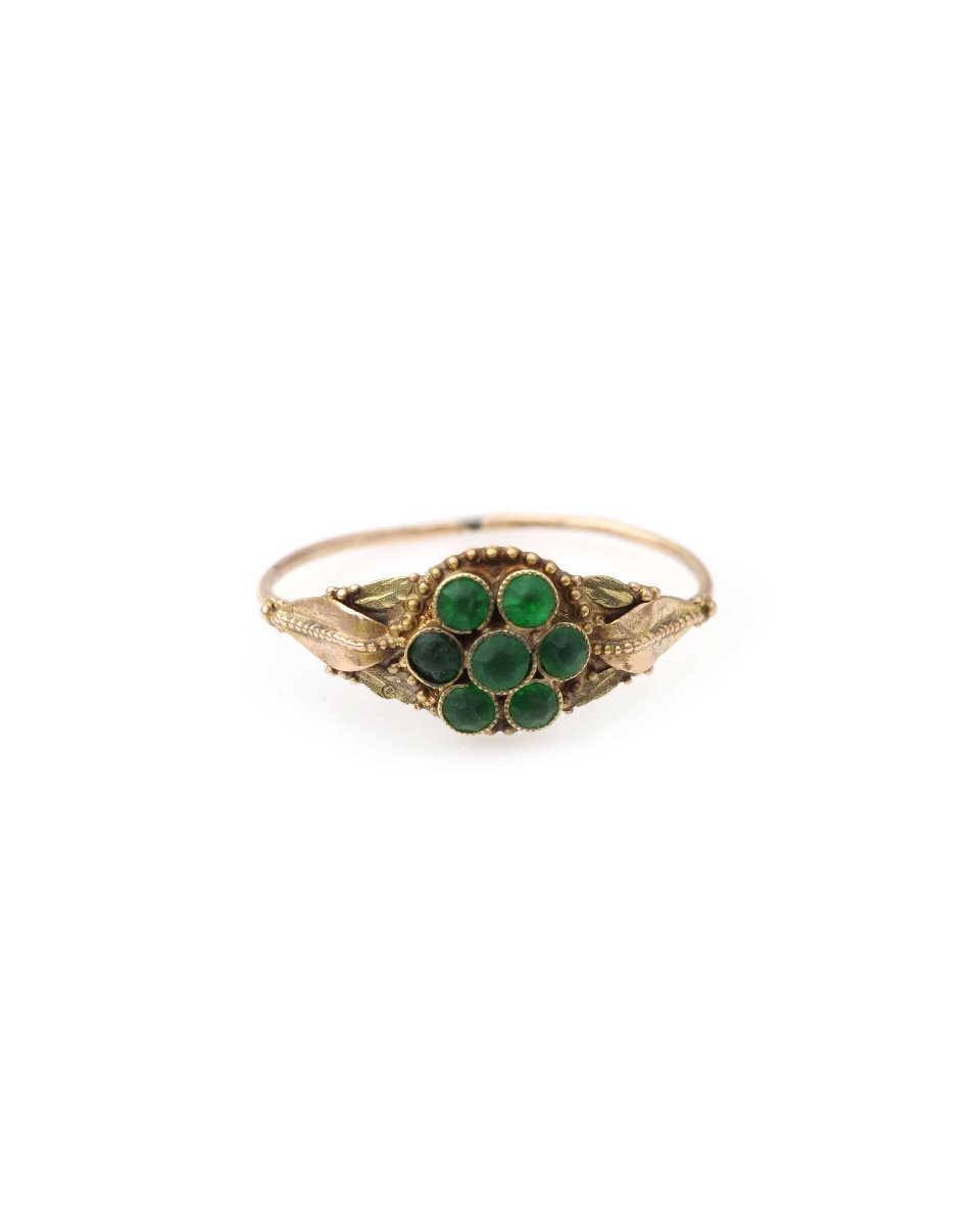 Bague régionale "à la française" en or 18 karats, Normandie