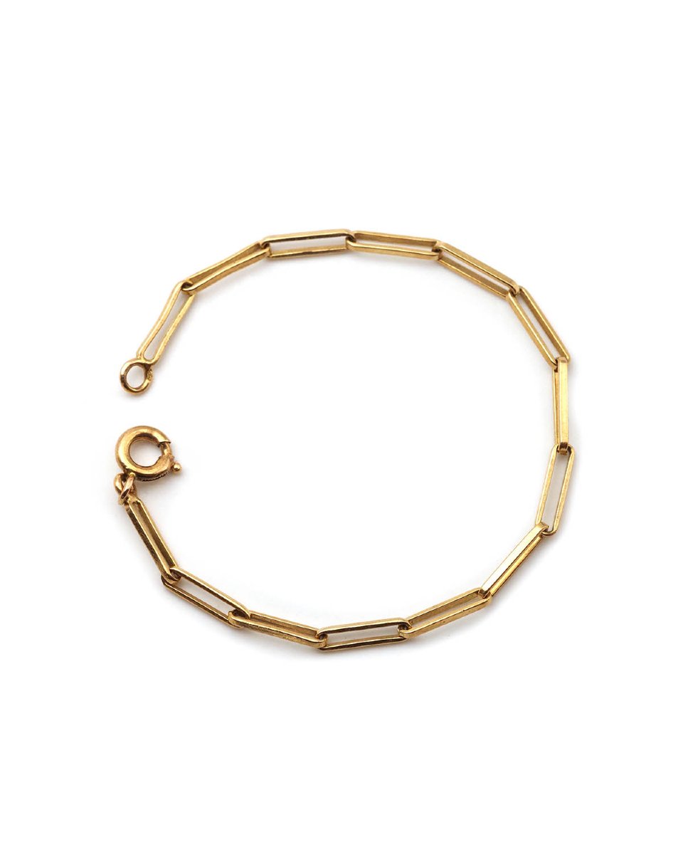 Bracelet vintage maille cheval en or 18 karats