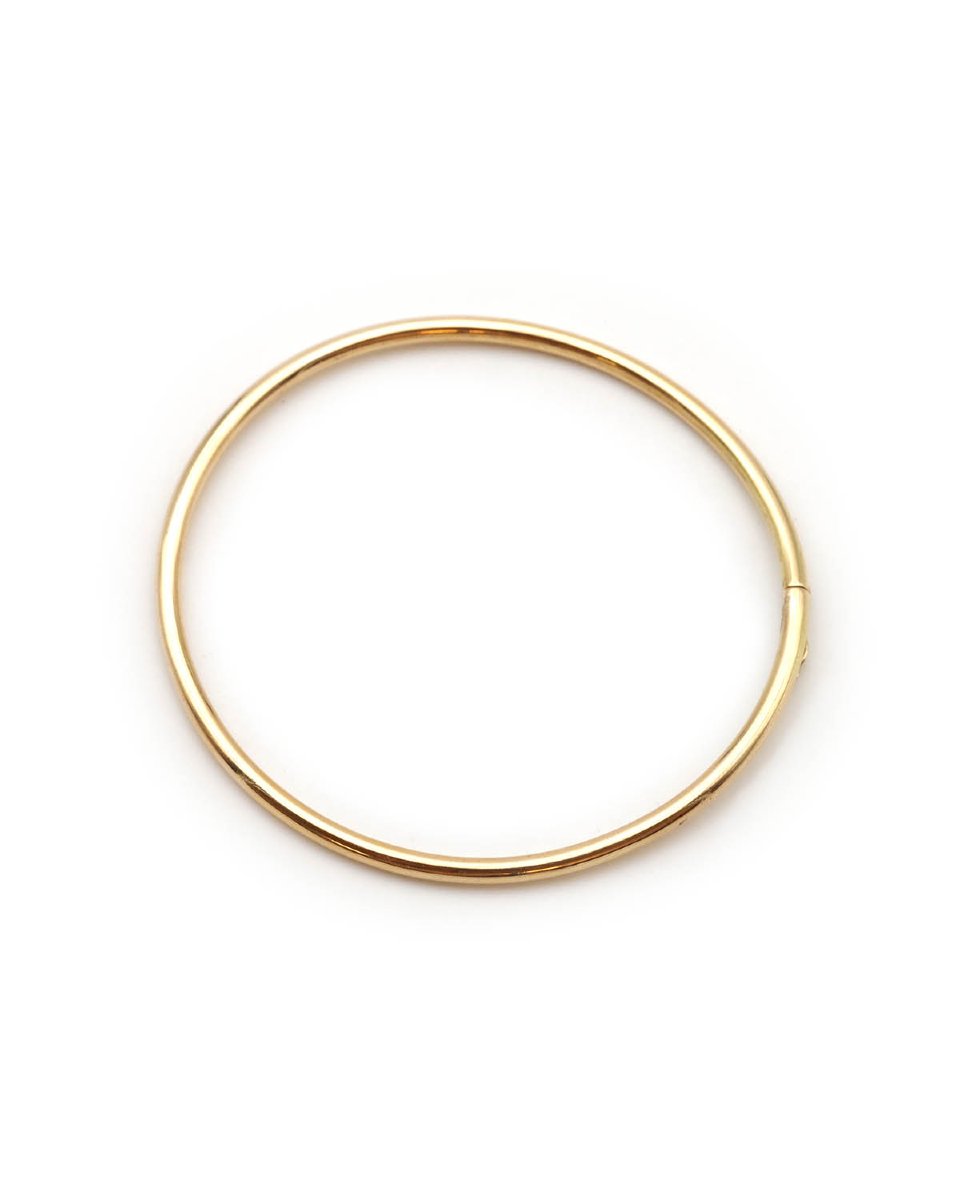 Vintage Bangle Bracelet In 18 Karat Gold -photo-4