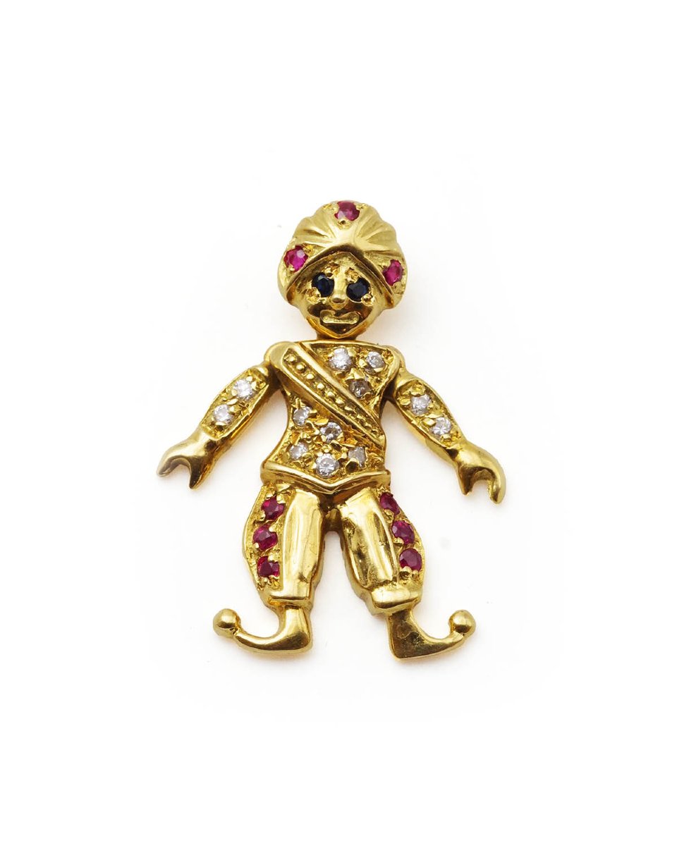 Pendentif sultan articulé en or 18 karats-photo-2