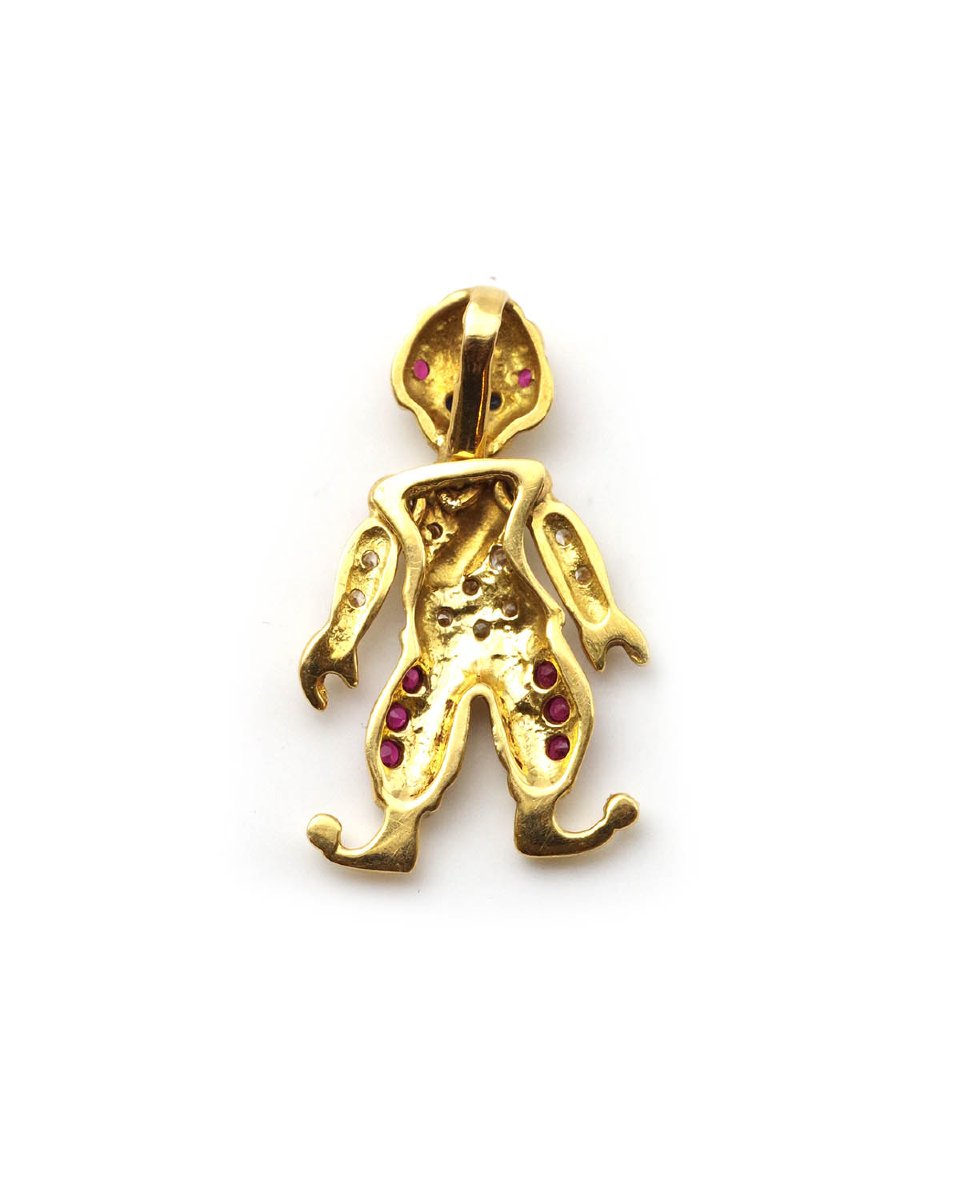 Pendentif sultan articulé en or 18 karats-photo-2