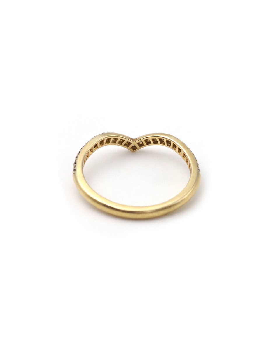 Bague alliance Tiffany & Co "Soleste V" en or 18 karats et diamants-photo-3