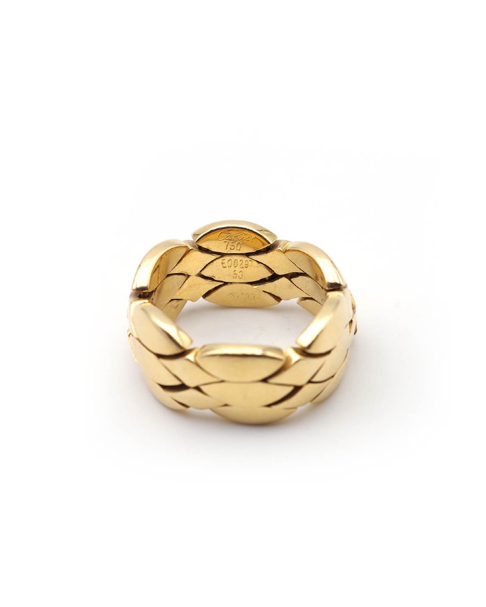 Maillon Flexible Ring In 18 Karats Gold-photo-3