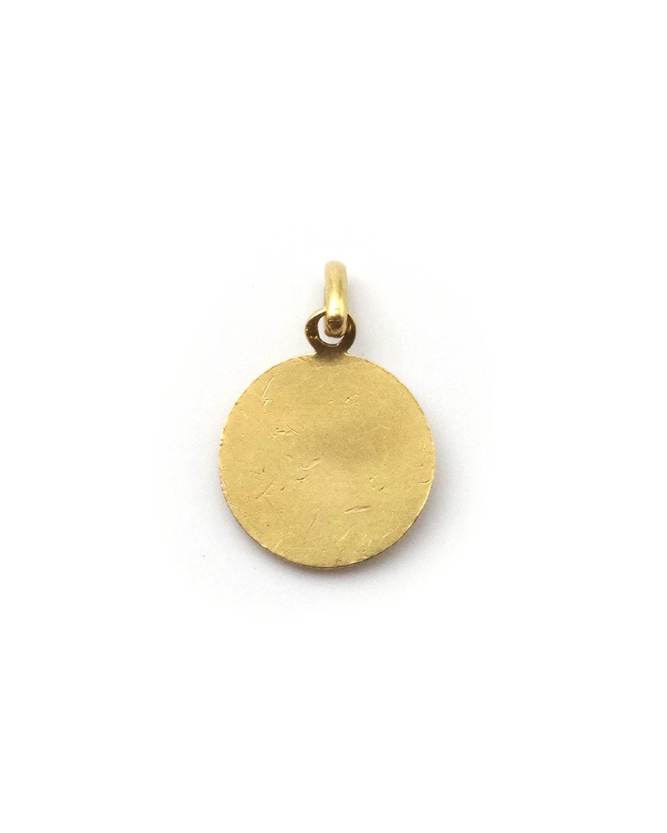Médaille de baptême Becker Ange de Raphaël en or 18 karats-photo-4