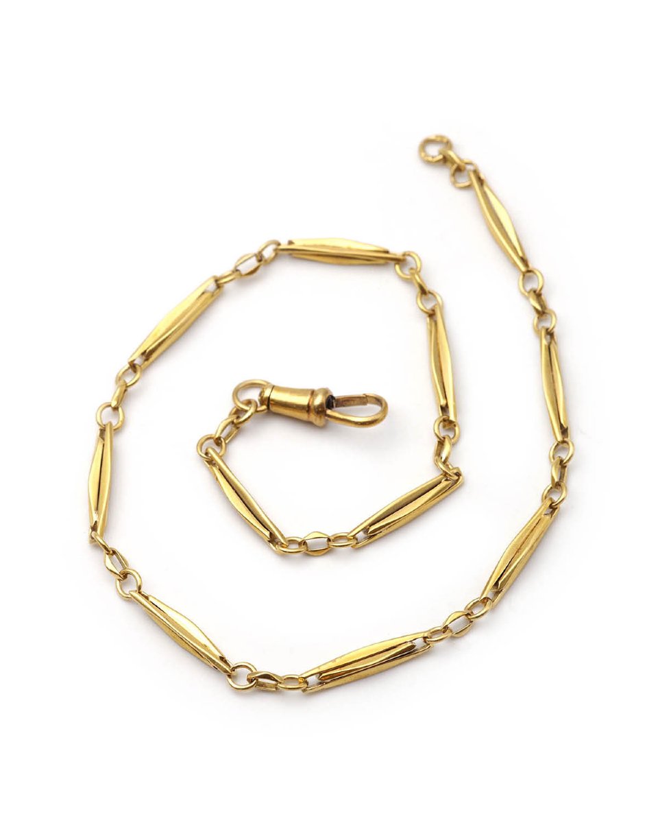 Victorian 18-karat Gold Watch Chain Necklace