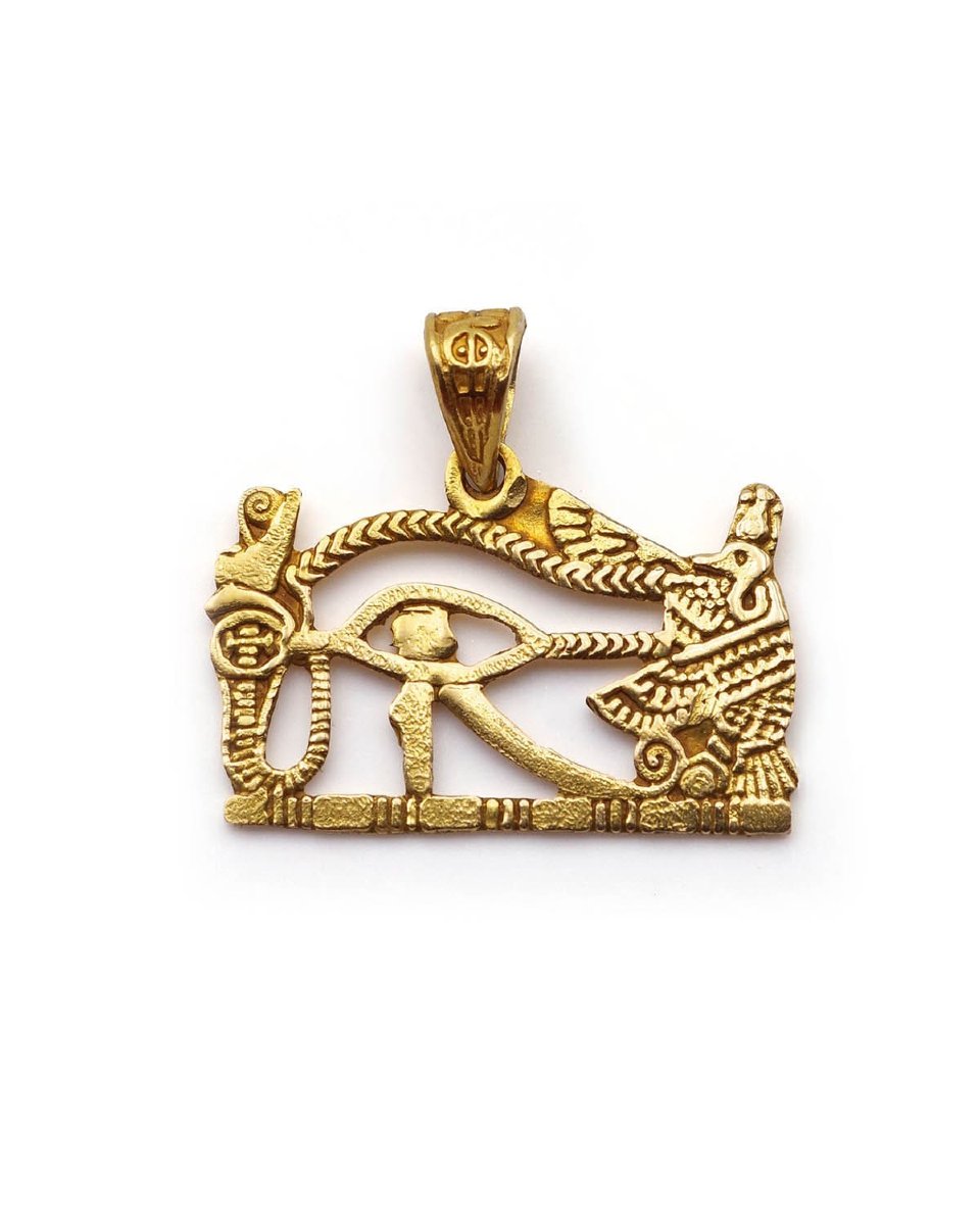 Wedjat Eye Pendant In 18 Karat Gold-photo-2