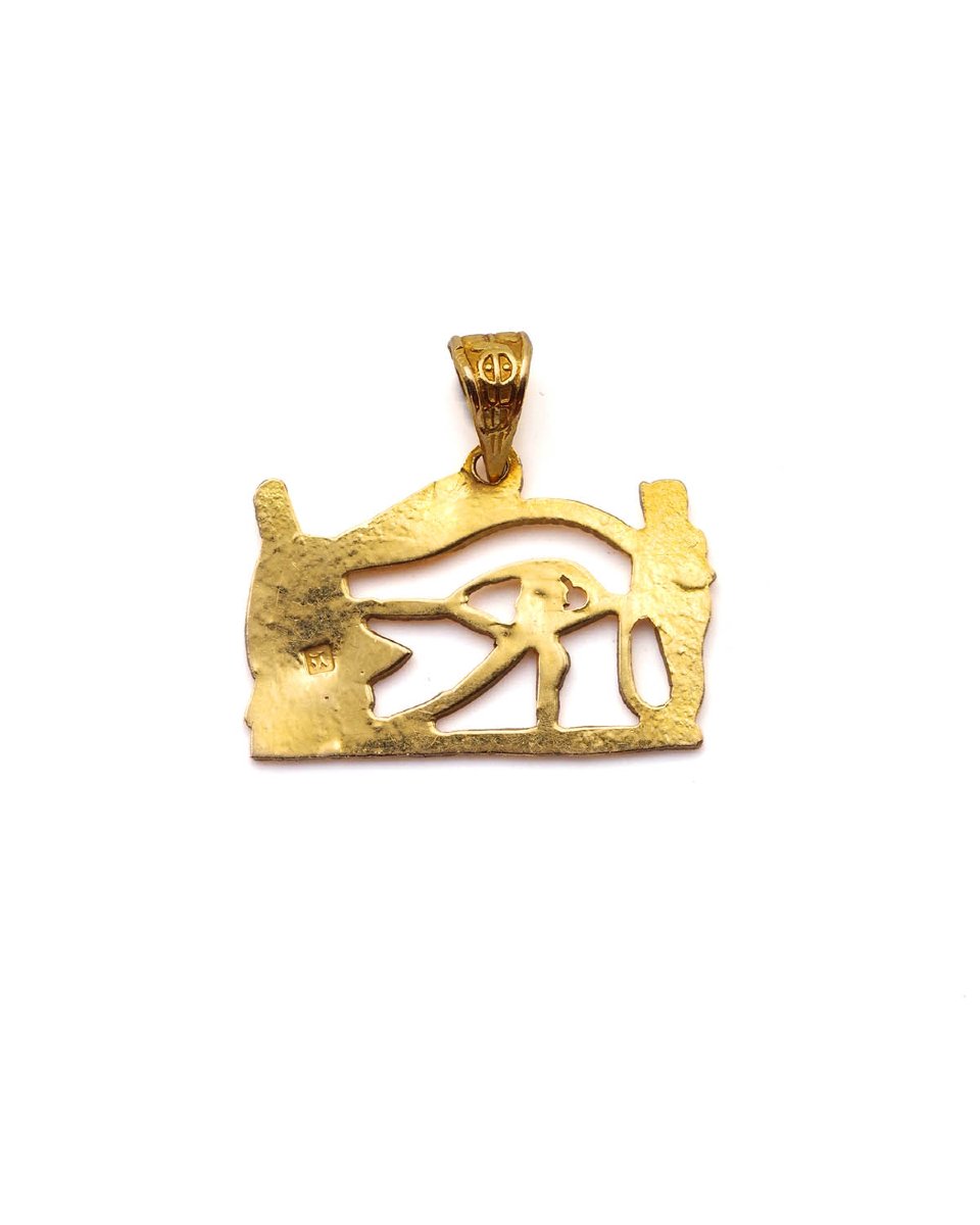Wedjat Eye Pendant In 18 Karat Gold-photo-3