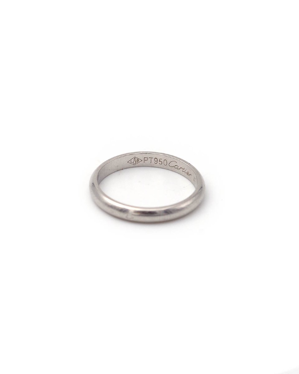 Alliance Cartier en platine 950 millièmes -photo-3