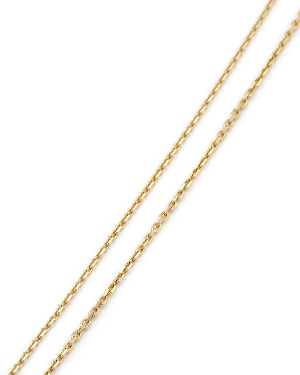 Short Cable Chain 40.7 Cm In 18 Karat Gold-photo-3