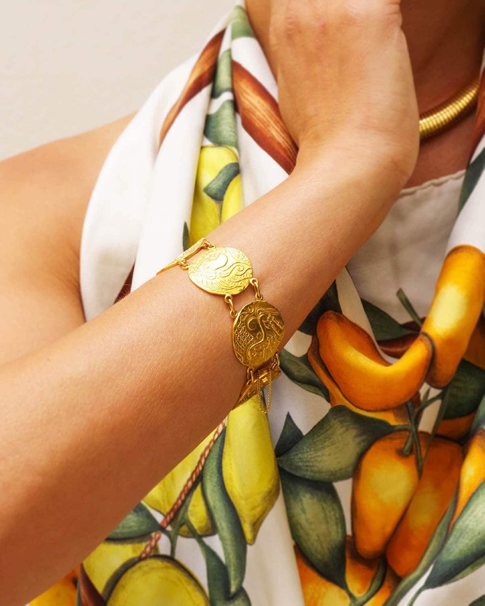 Bracelet Statere parisii Monnaie de Paris en or 22 karats, -photo-3
