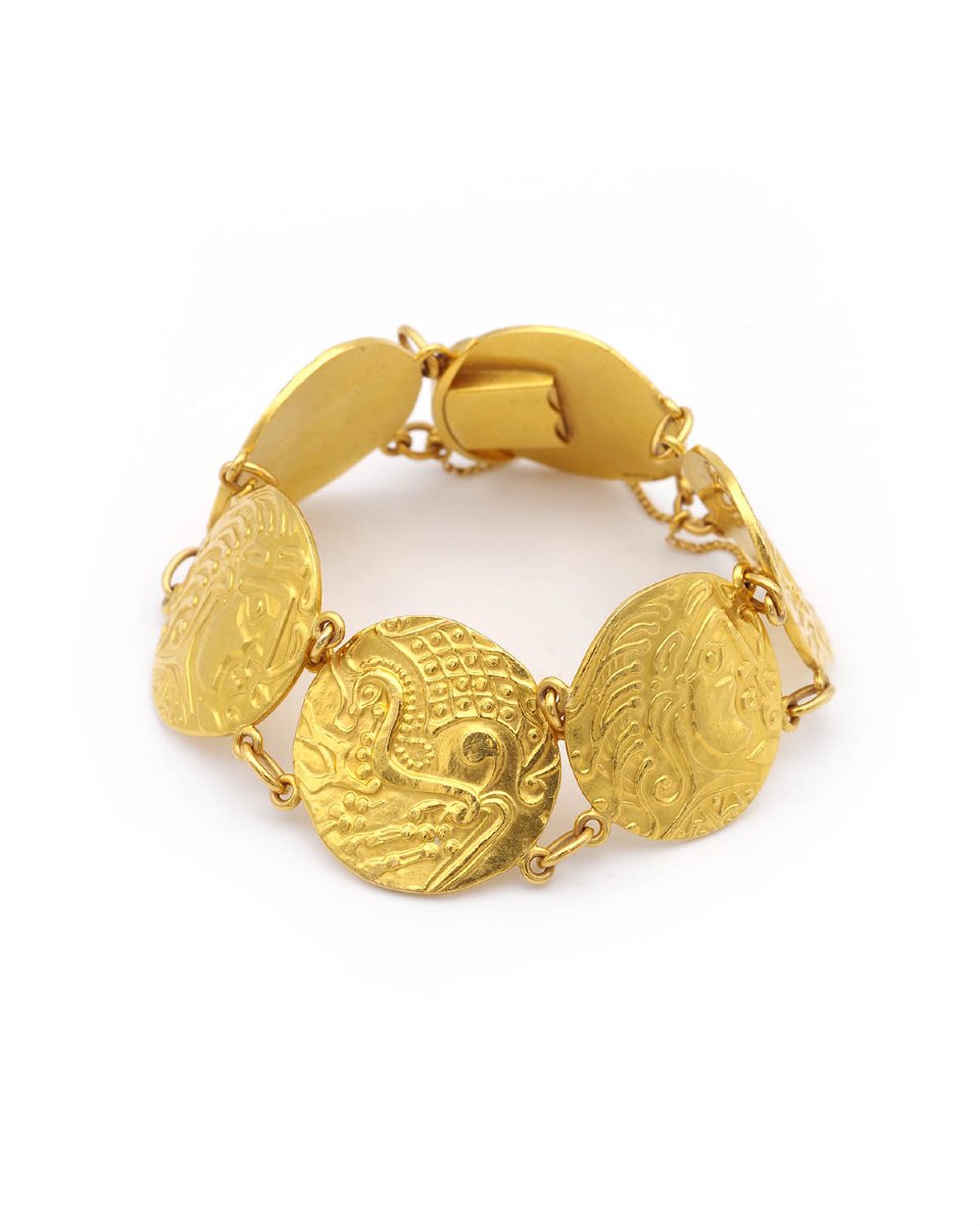 Bracelet Statere parisii Monnaie de Paris en or 22 karats, -photo-4