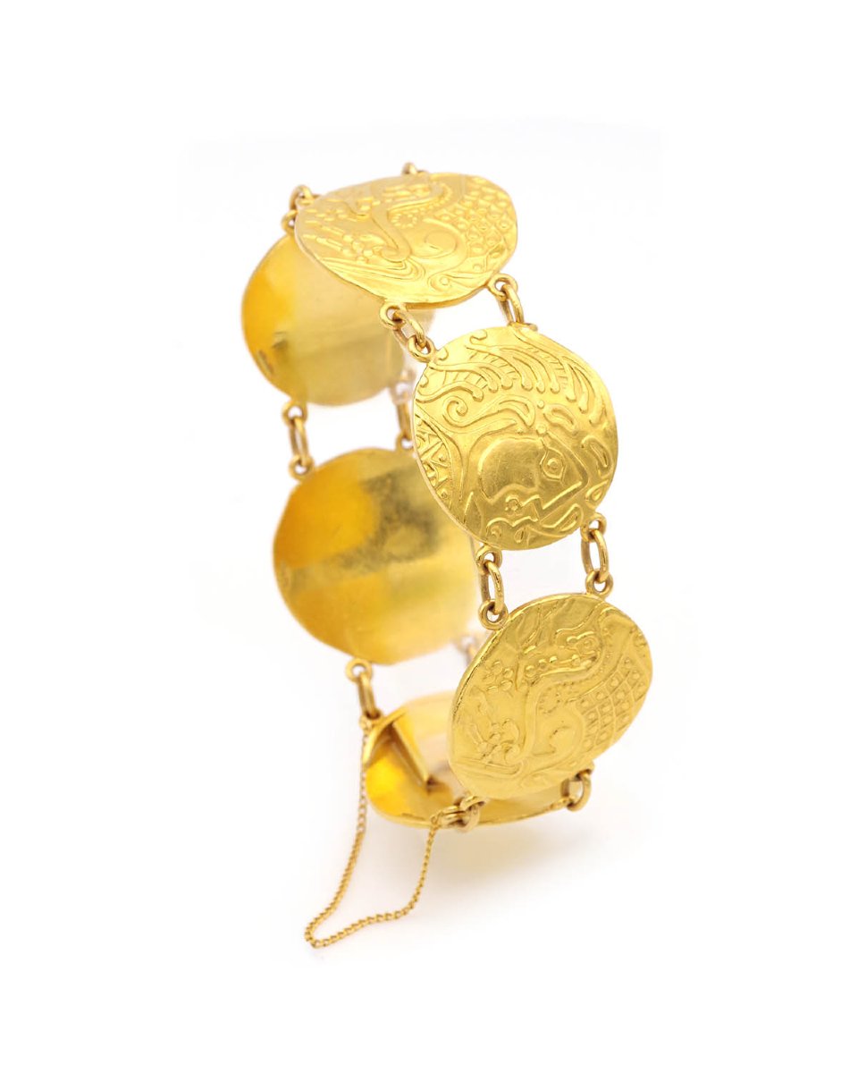Bracelet Statere parisii Monnaie de Paris en or 22 karats, -photo-5