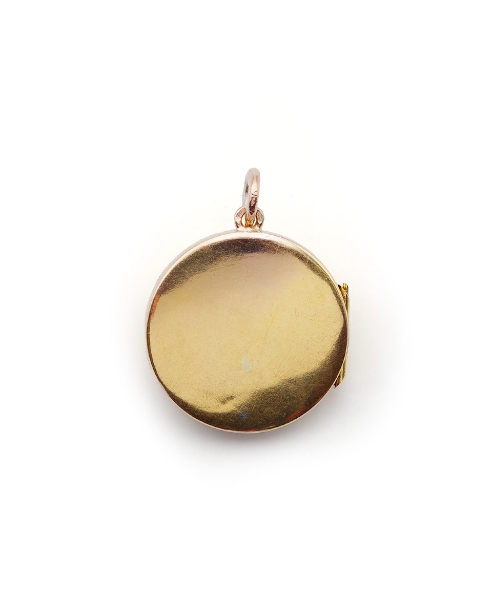Pendentif Médaillon mois de Juillet en or 18k, anniversaire, signe zodiaque cancer, lion-photo-1