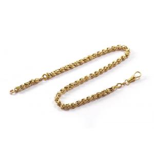 Gold Watch Chain Necklace In 18k Gold, Antique Choker Necklace, Watch Chain Necklace